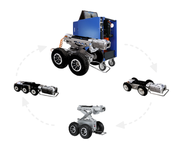 200mm长距离管道检测机器人