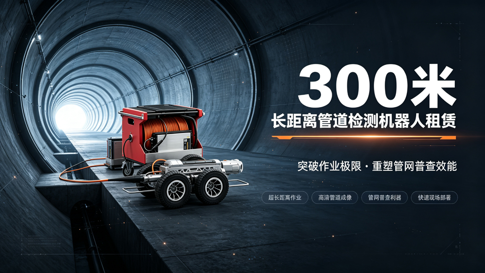 300米长距离管道检测机器人租赁：突破作业极限，重塑管网普查效能